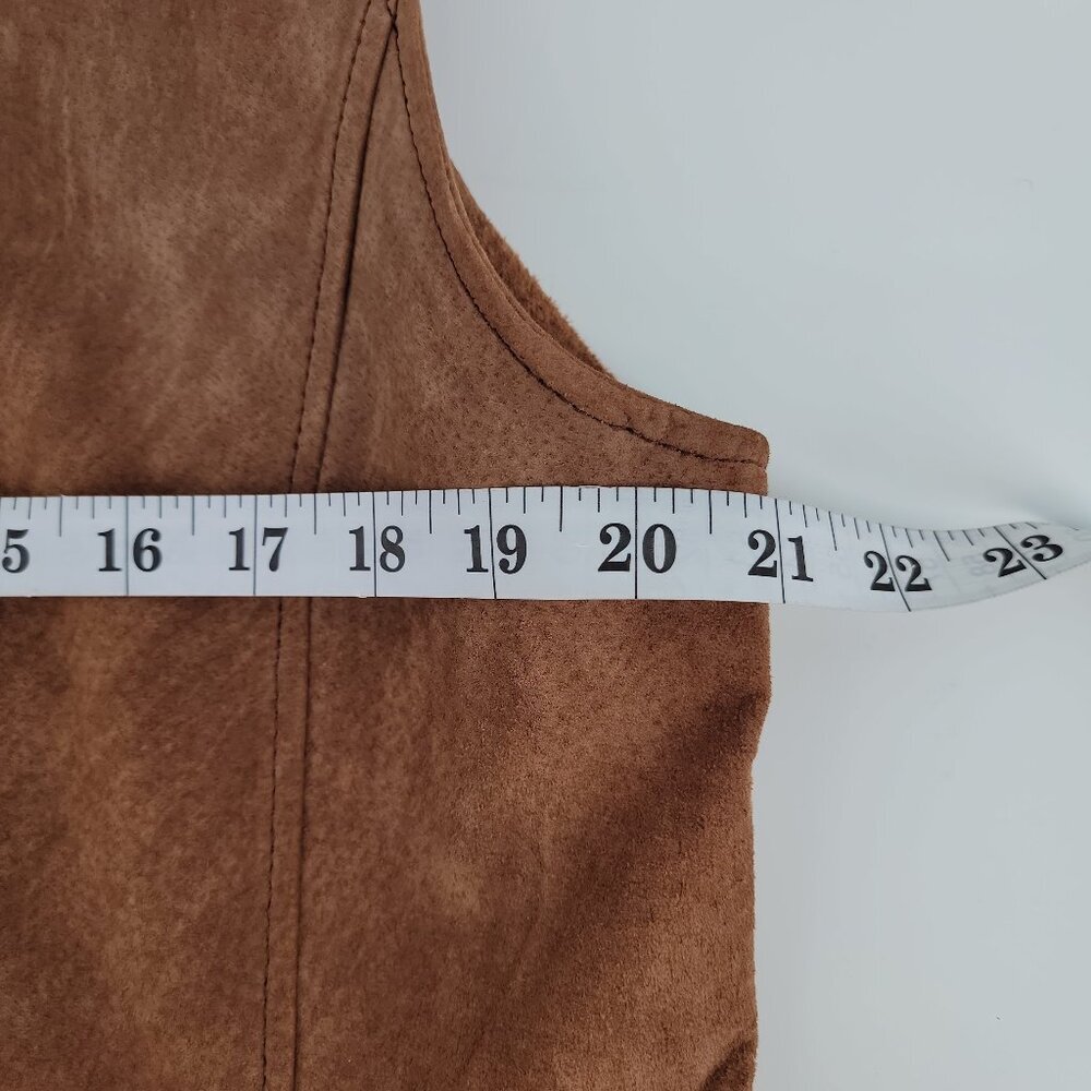 Outbrook Women’s Genuine Leather Suede Vest XL | Brown Western Boho Embroidered - Picture 6 of 7